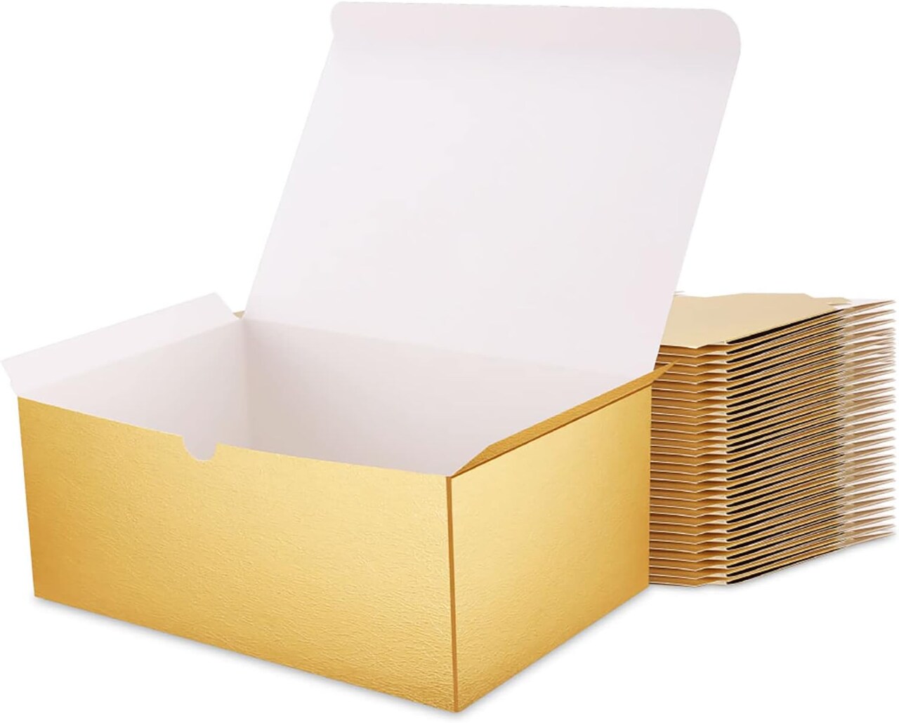 30 Gift Boxes 9.5x6.5x4 Inches Christmas Gift Boxes with Lids Boxes for Gifts Bridesmaid Proposal Boxes, Gold Gift Boxes Bulk for Light Weight Gifts, Crafting